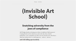 Desktop Screenshot of invisibleartschool.com