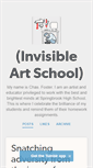 Mobile Screenshot of invisibleartschool.com